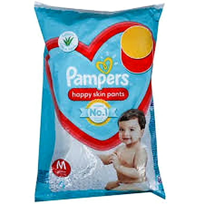 Pampers Happy Skin Pants Medium (7 -12 K)