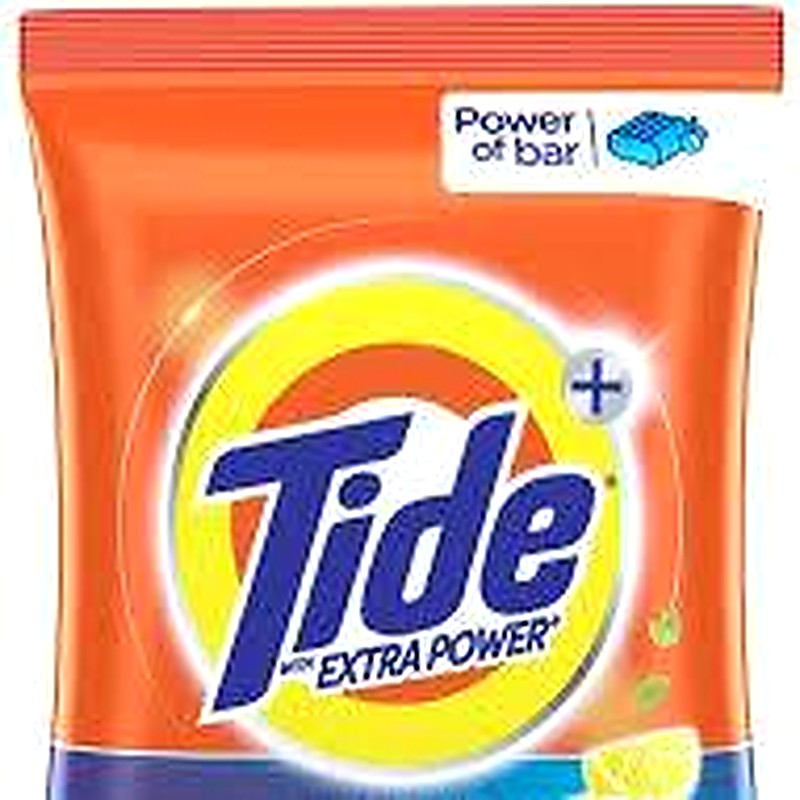 Tide Double Power+ Lemon & Mint Laundry Detergent Powder 500 g Pouch