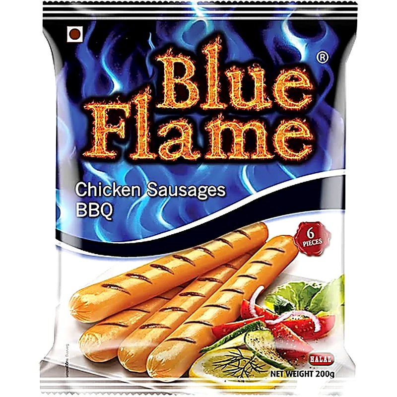 Blue flame Chicken BBQ Sausages 300gm