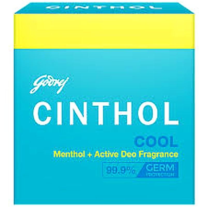 Goorej Cinthol Cool Menthol + Active Deo Fragrance Pack of 3 375 gm