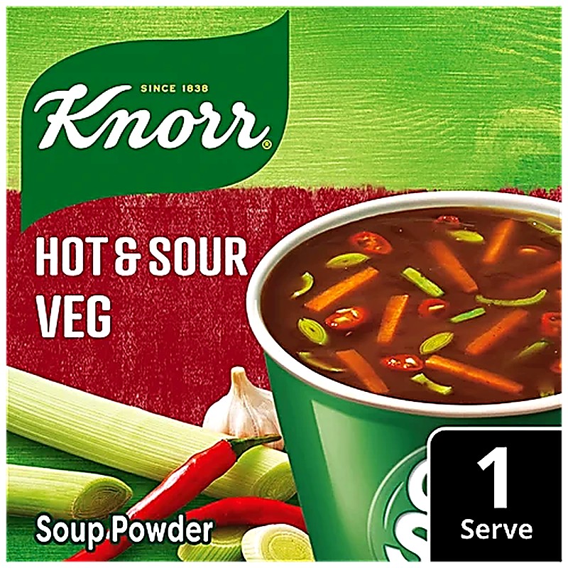 Knorr Hot & Sour Cup a Soup - 100% Real Vegetables no Added P 10.5 g