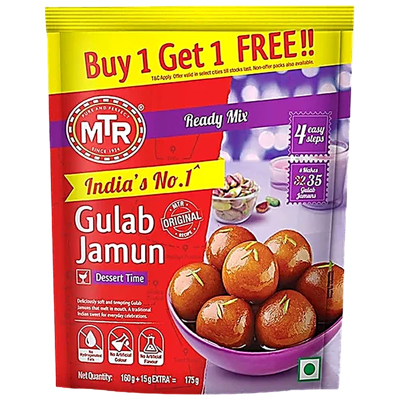 Mtr Ready to Mix Gulab Jamun Buy1 Get 1 175gm
