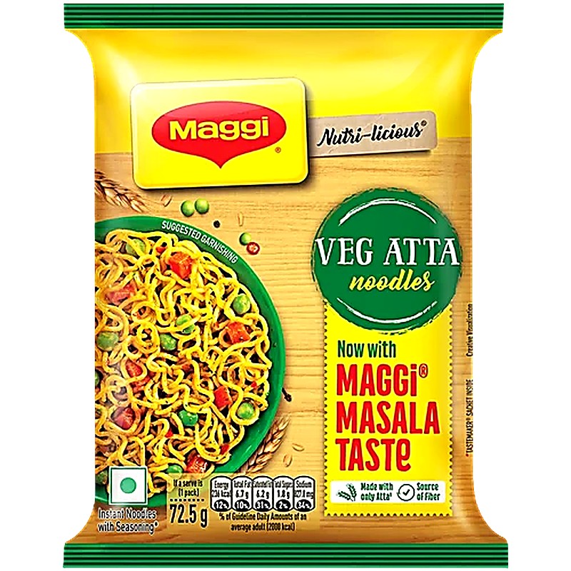 Maggi Nutri-Licious Masala Instant Veg Atta Noodles 72.5 g