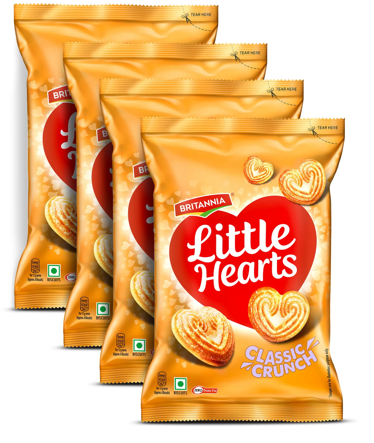 Britannia Little Hearts 70G