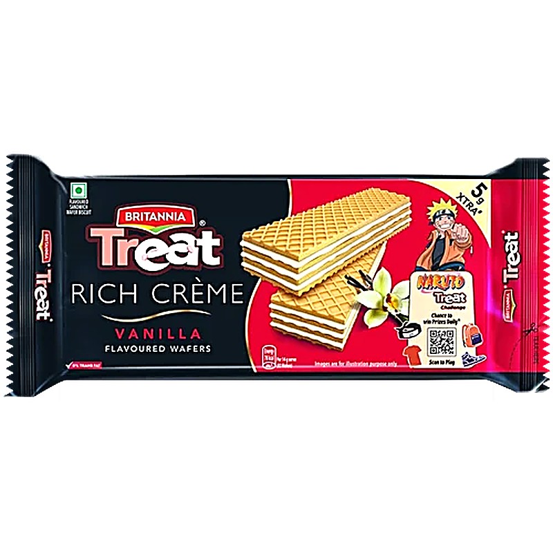 Britannia Treat Creme Wafer 55g Vanilla