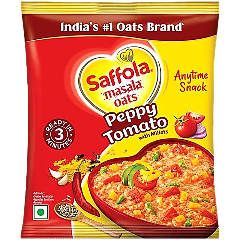 Saffola Masala Oats Peppy Tomato with Millets 38gm