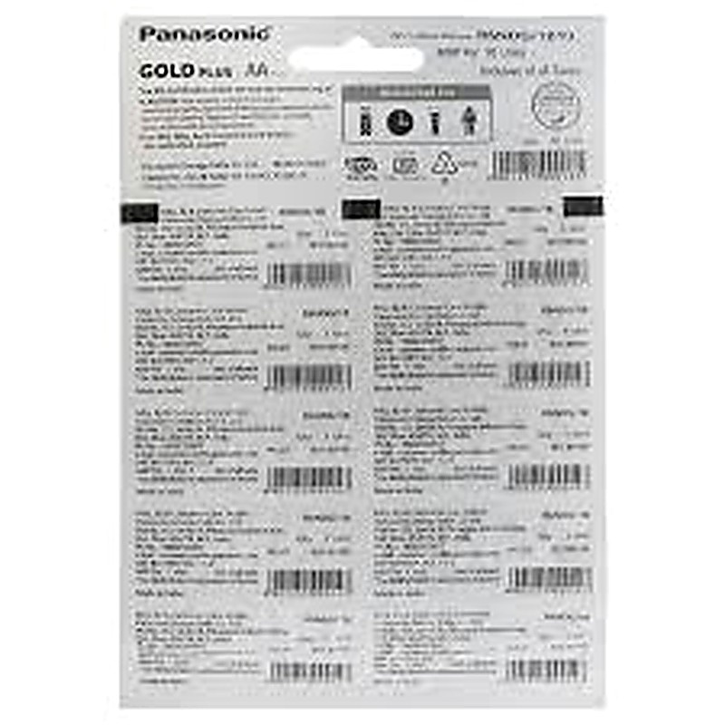 Panasonic Gold Plus Aa Zinc Carbon Batteries