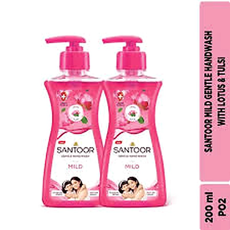 Santoor Gentle Handwash Mild Buy 1 Get 1