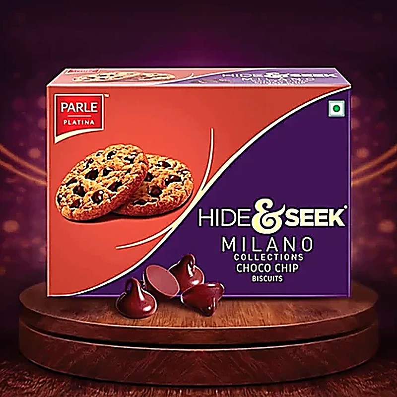 Parle Hide&Seek Milano Choco Chips Biscuits 120gm