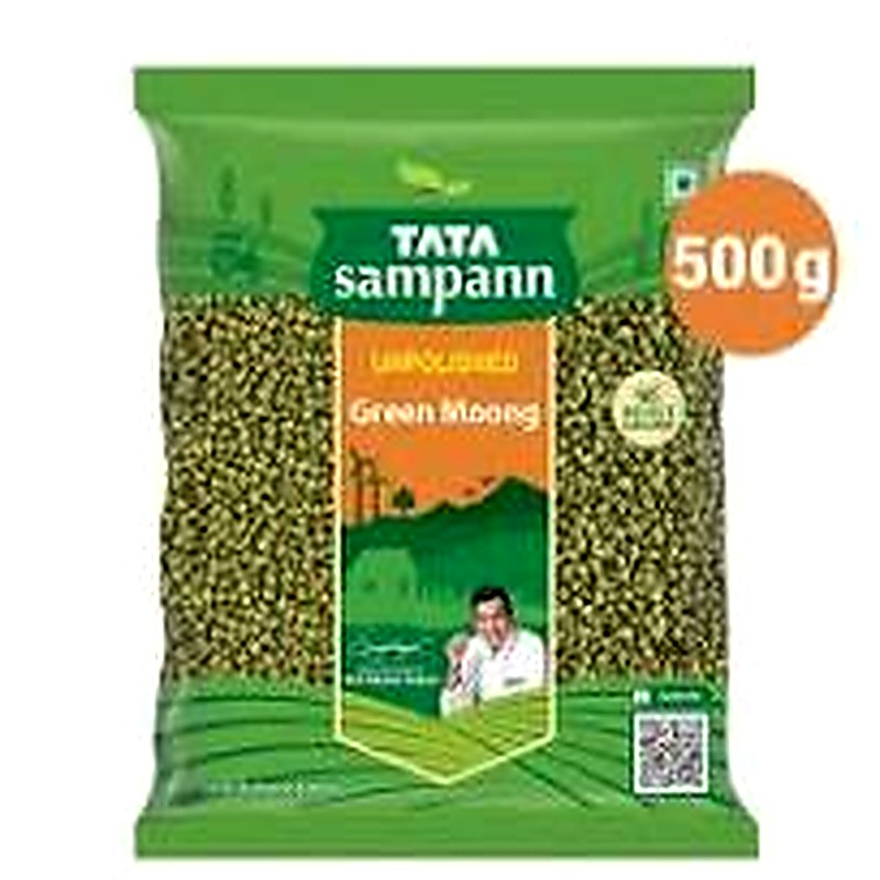 Tata Sampann Unpolished Green Moong 500gm