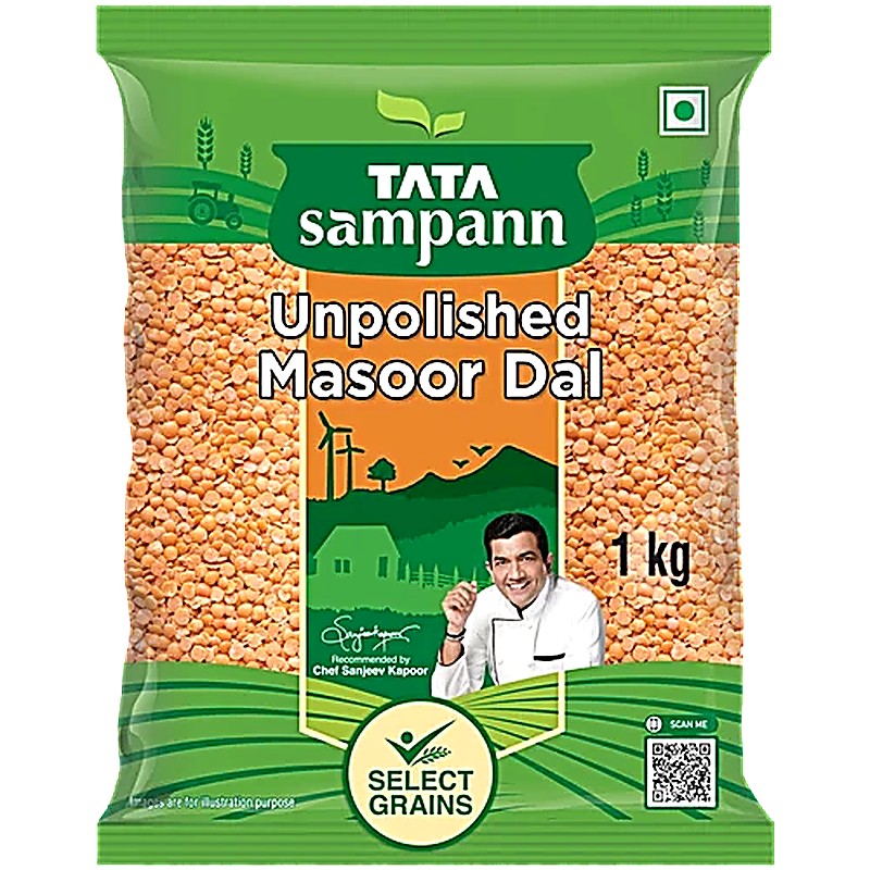Tata Sampann Unpolished Masoor Dal 1KG