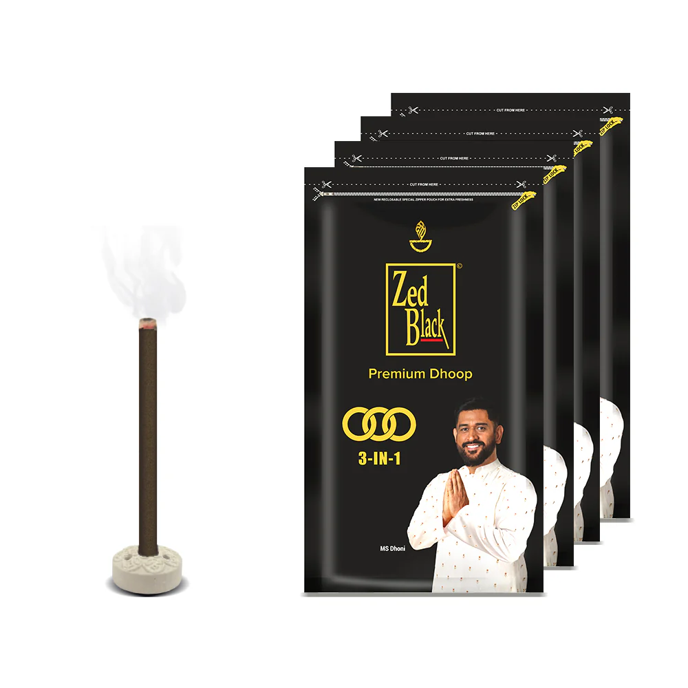 Zed Black Agarbatti 3 in 1 100gm