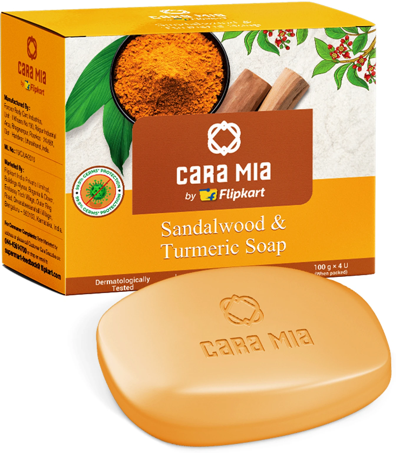 Caramia Sandalwood Turmeric Soap 400gm
