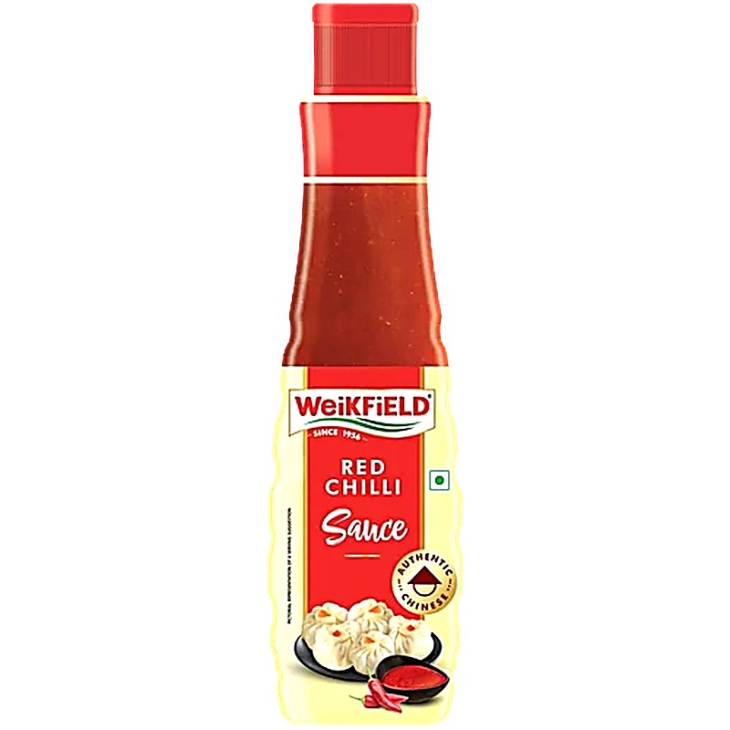 Weikfield Red Chilli Sauce - Authentic Chinese Red Chilli 200 g Bottle