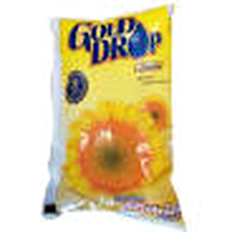 Gold Drop Refined Sunflower Oil, 1L Pouch