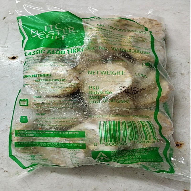 Itc Masterchef Claasic Aloo Tikki 1.5kg