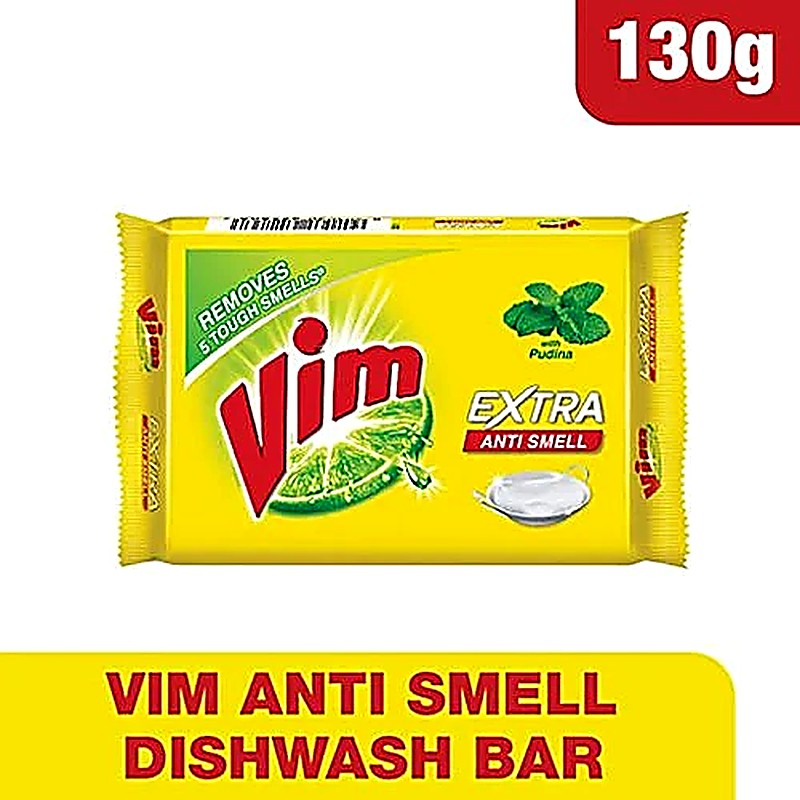 Vim Extra Anti Smell Bar with Pudina 130 g